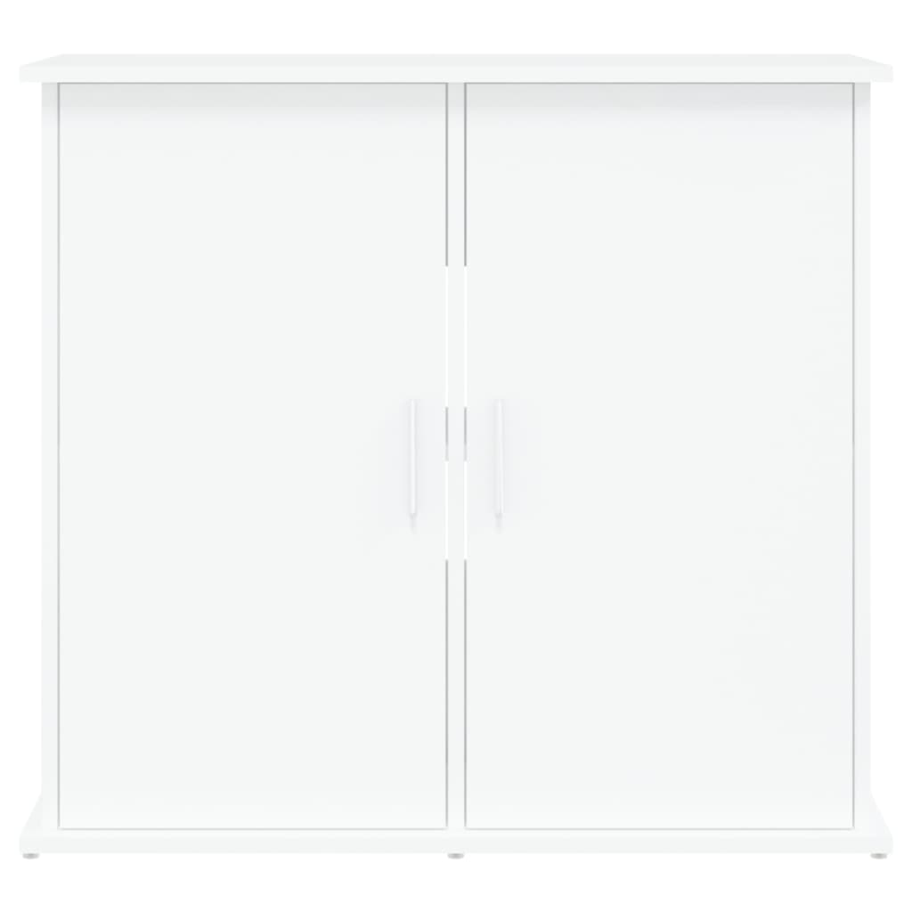 NNEVL Aquarium Stand White 81x36x73 cm Engineered Wood
