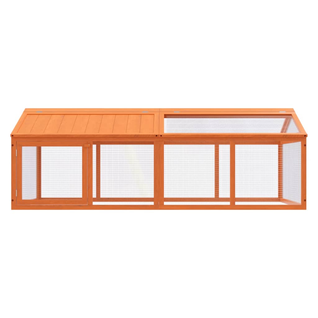 NNEVL Run Box Brown 200x112.5x74 cm Solid Wood Pine