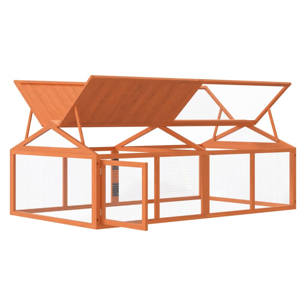 NNEVL Run Box Brown 200x112.5x74 cm Solid Wood Pine