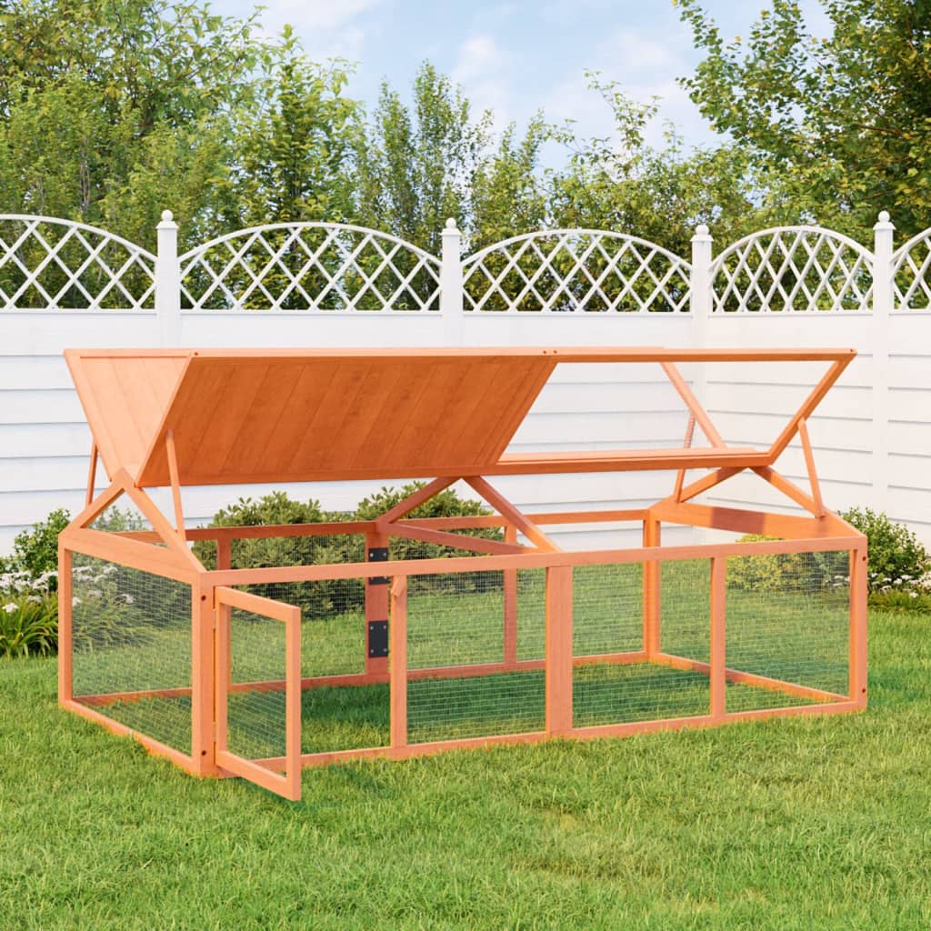 NNEVL Run Box Brown 200x112.5x74 cm Solid Wood Pine