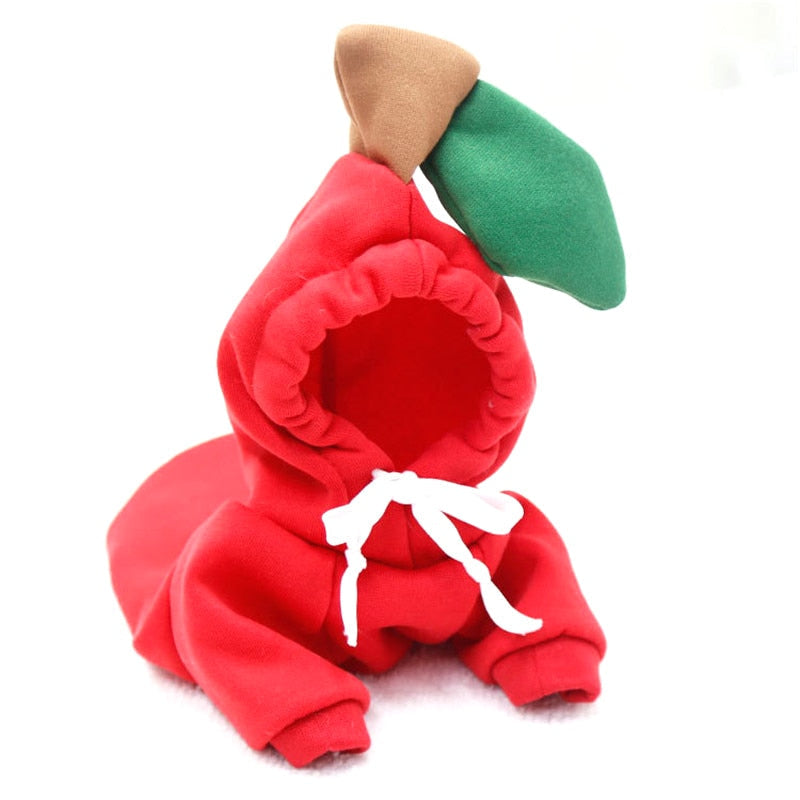 NNEOBA Cute Fruit Dog Clothes for Small Dogs hoodies Warm Fleece Pet Clothing Puppy Cat Costume Coat for French Chihuahua Jacket Suit