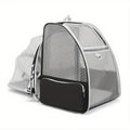 NNETM Expandable Cat Backpack Carrier with 3-Sided Mesh